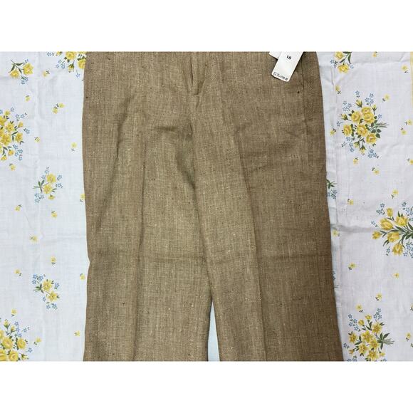Lauren Ralph Lauren Westbury Linen Pants Earthtone Size 10 Wide Leg NWT - Picture 4 of 12